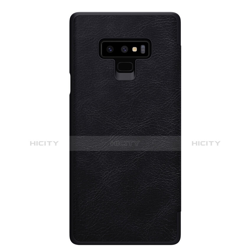 Coque Portefeuille Livre Cuir pour Samsung Galaxy Note 9 Noir Plus