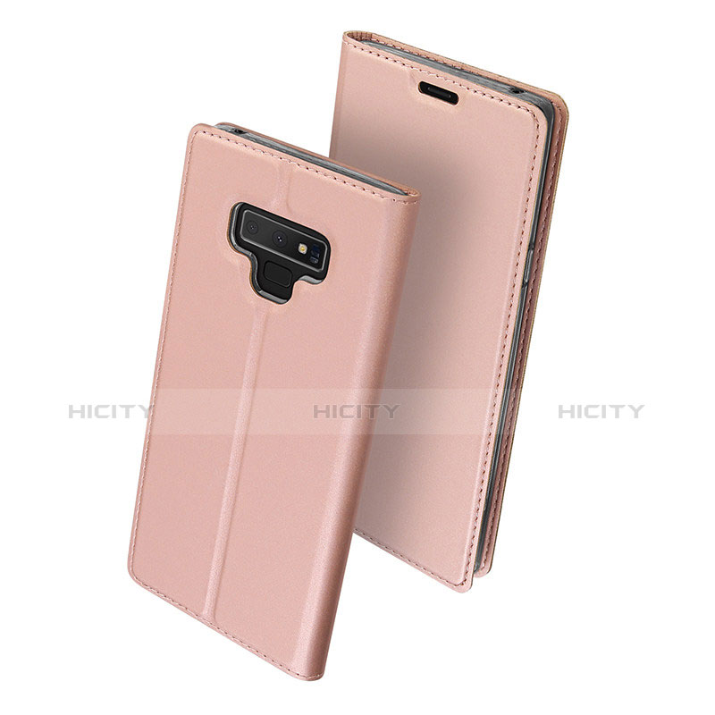 Coque Portefeuille Livre Cuir pour Samsung Galaxy Note 9 Rose Plus