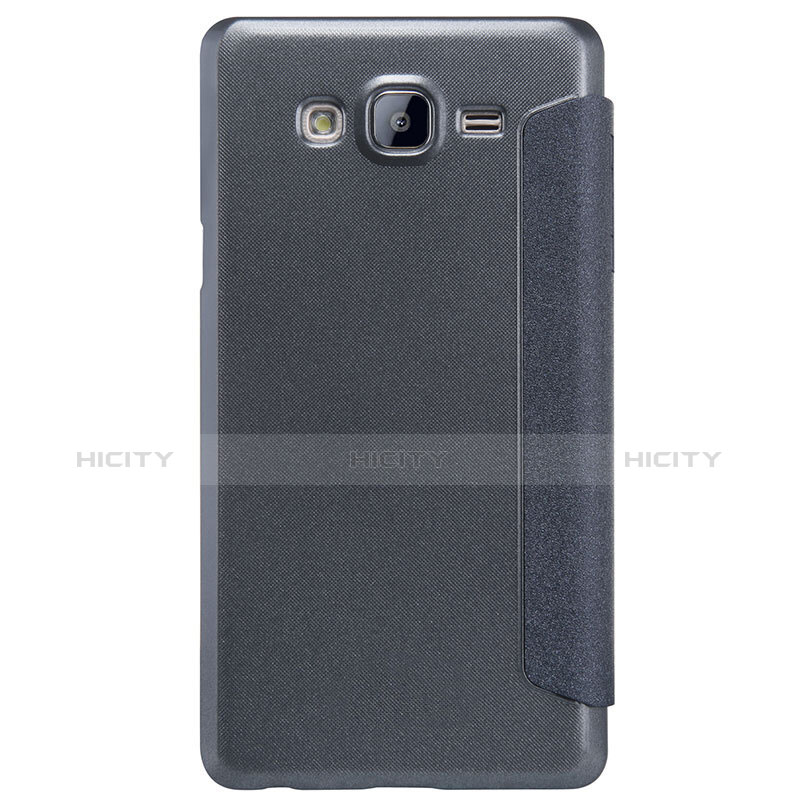 Coque Portefeuille Livre Cuir pour Samsung Galaxy On5 Pro Noir Plus