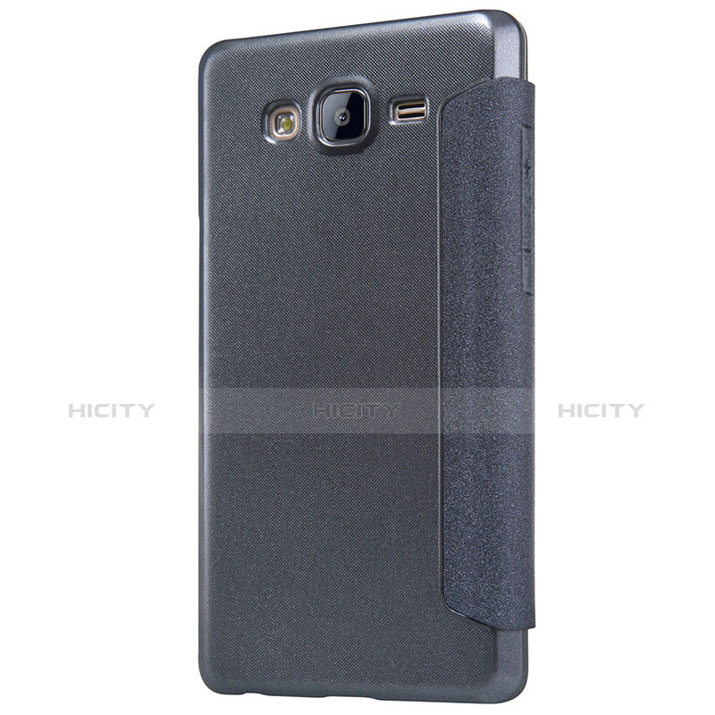 Coque Portefeuille Livre Cuir pour Samsung Galaxy On5 Pro Noir Plus