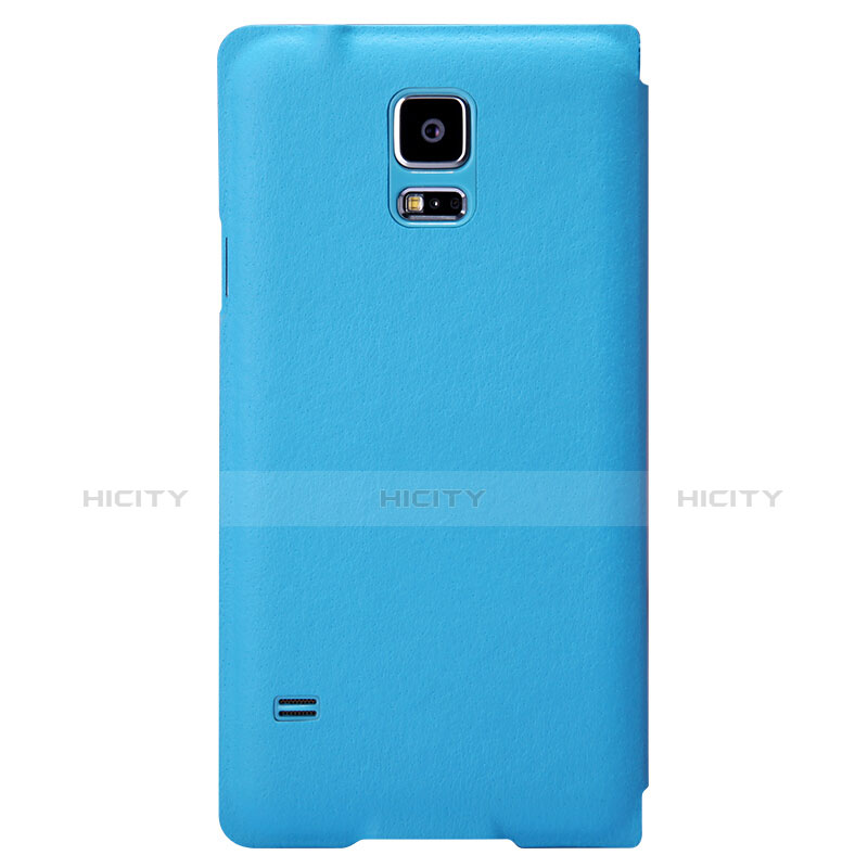 Coque Portefeuille Livre Cuir pour Samsung Galaxy S5 G900F G903F Bleu Ciel Plus