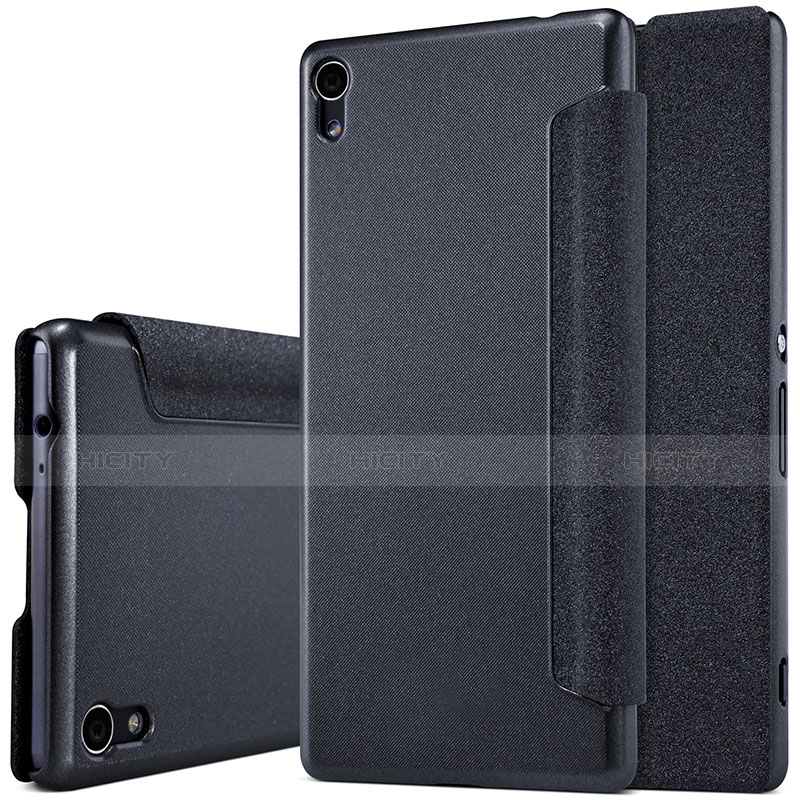 Coque Portefeuille Livre Cuir pour Sony Xperia XA Ultra Noir Plus