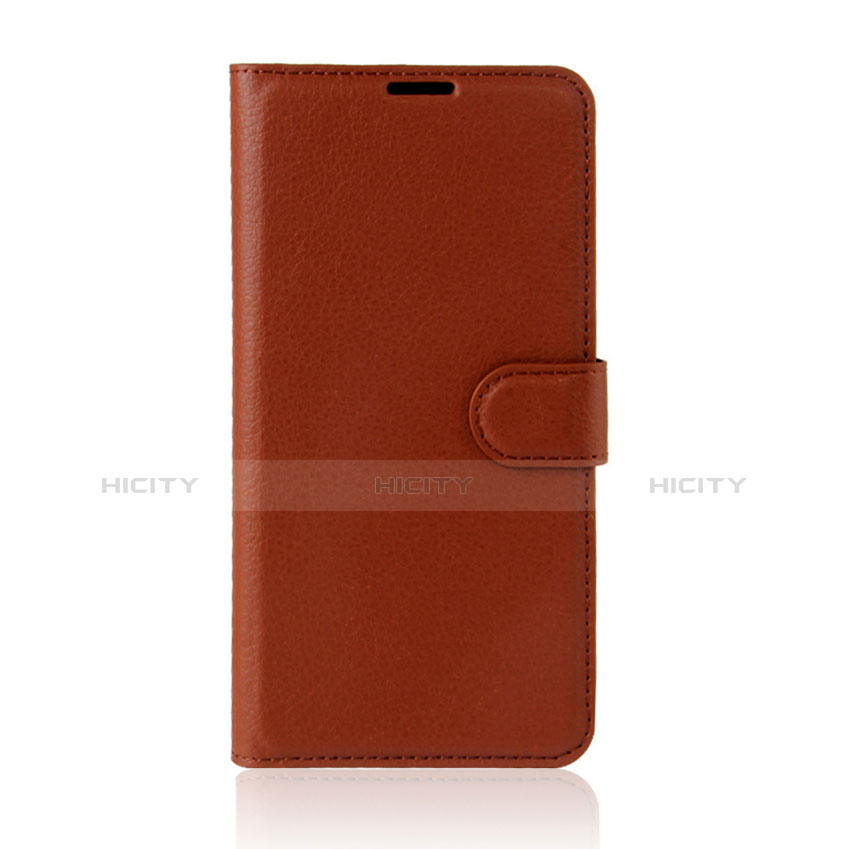 Coque Portefeuille Livre Cuir pour Wiko Wim Lite 4G Marron Plus