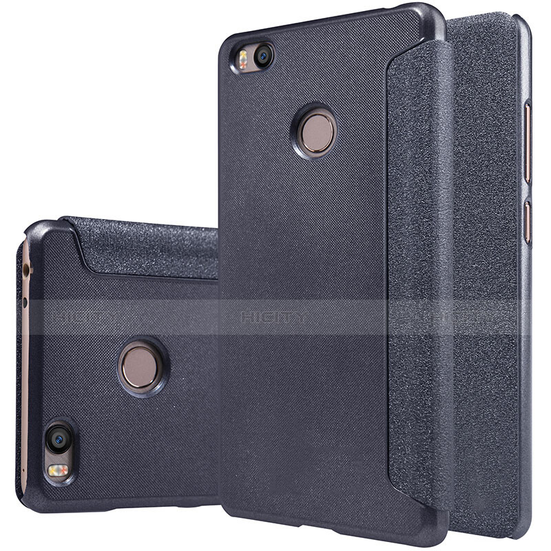 Coque Portefeuille Livre Cuir pour Xiaomi Mi 4S Noir Plus