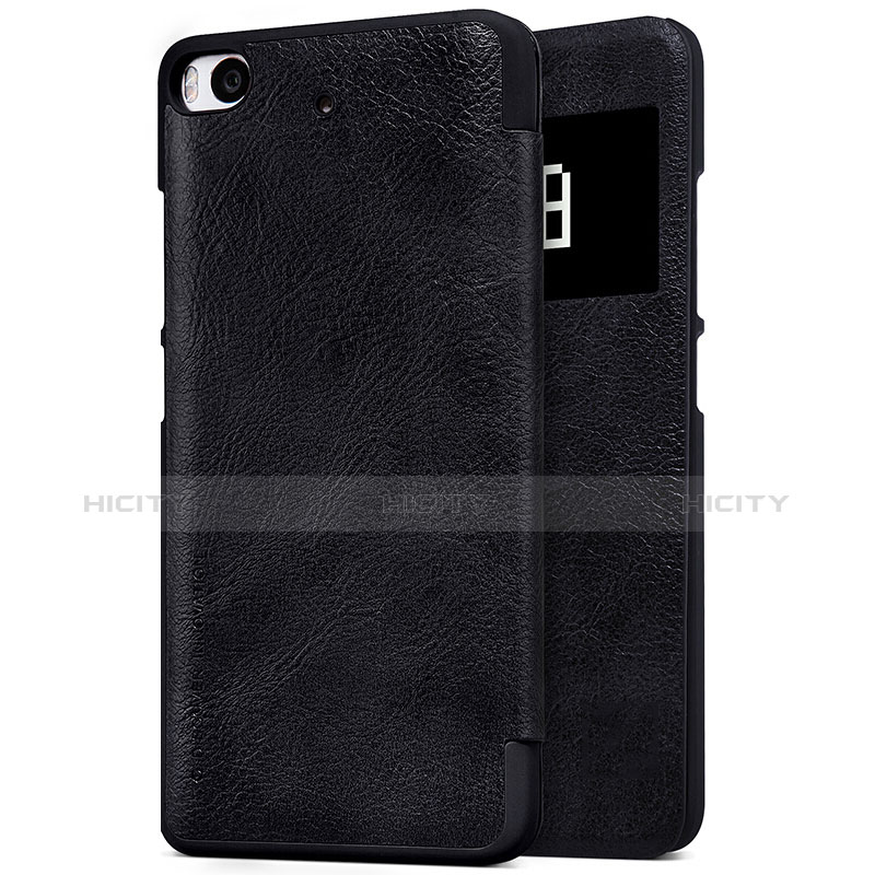 Coque Portefeuille Livre Cuir pour Xiaomi Mi 5S 4G Noir Plus