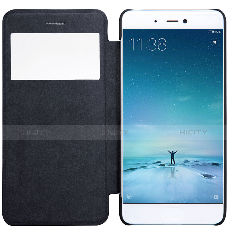 Coque Portefeuille Livre Cuir pour Xiaomi Mi 5S 4G Noir Plus