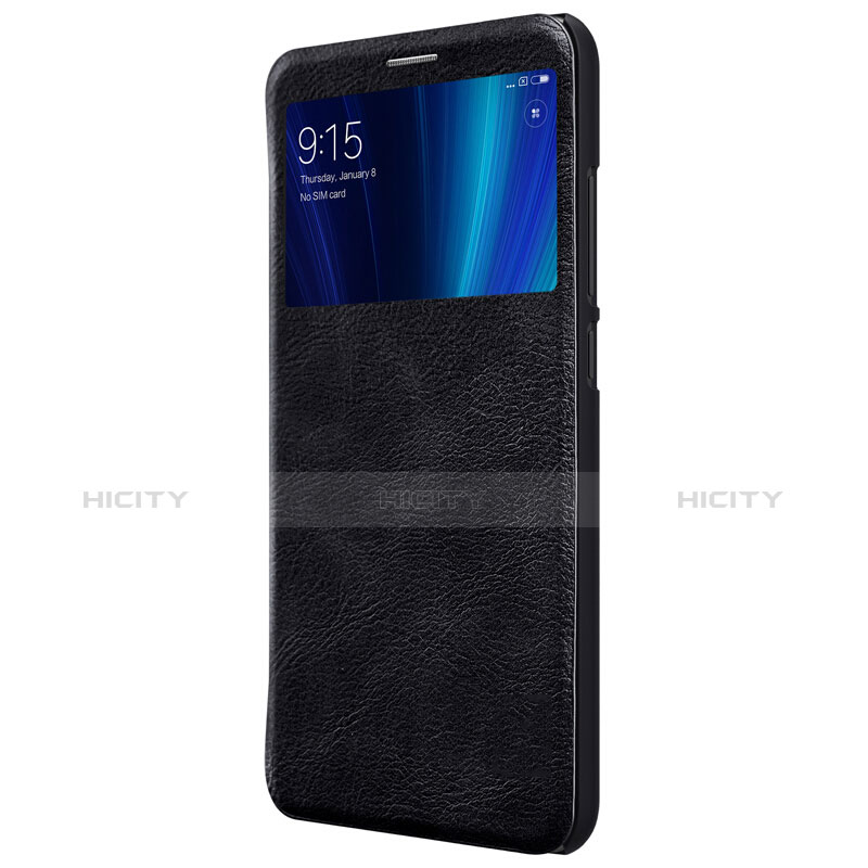 Coque Portefeuille Livre Cuir pour Xiaomi Mi 6X Noir Plus