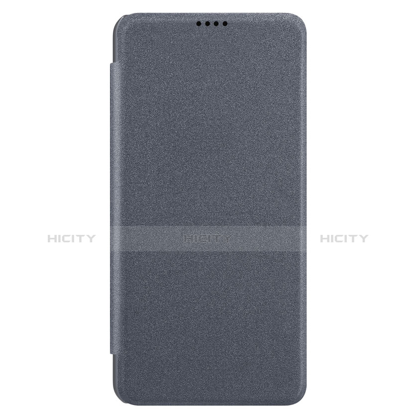 Coque Portefeuille Livre Cuir pour Xiaomi Mi 8 Lite Gris Plus