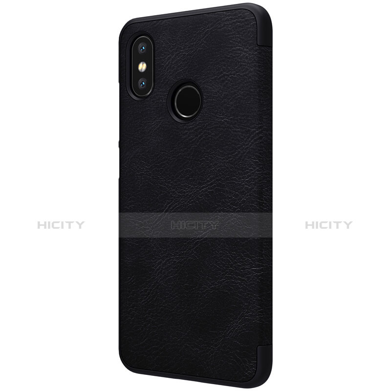 Coque Portefeuille Livre Cuir pour Xiaomi Mi 8 Noir Plus