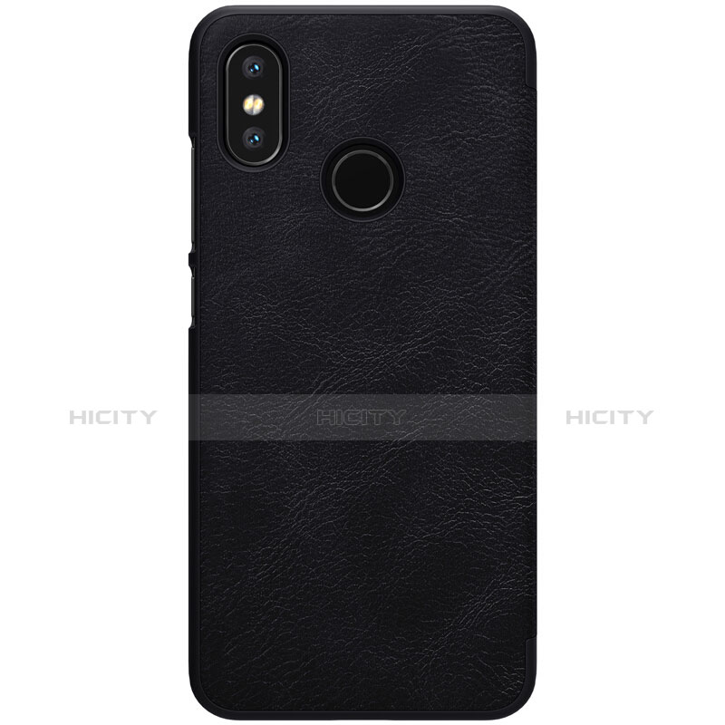 Coque Portefeuille Livre Cuir pour Xiaomi Mi 8 Noir Plus