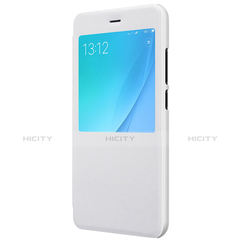 Coque Portefeuille Livre Cuir pour Xiaomi Mi A1 Blanc Plus