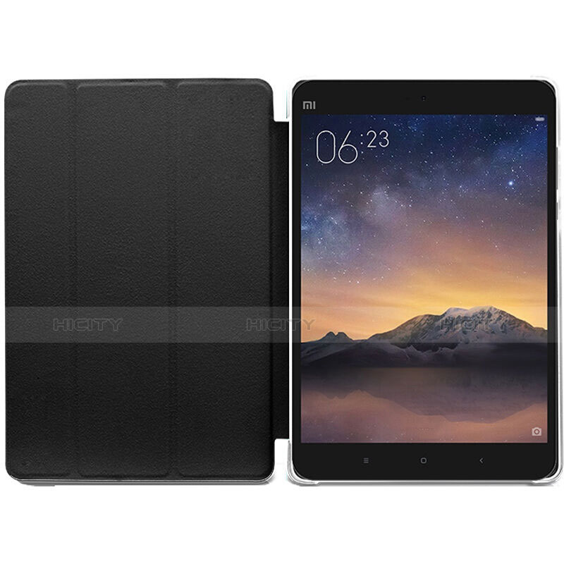 Coque Portefeuille Livre Cuir pour Xiaomi Mi Pad 3 Noir Plus