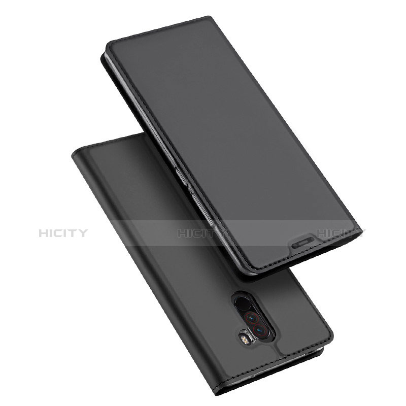 Coque Portefeuille Livre Cuir pour Xiaomi Pocophone F1 Noir Plus