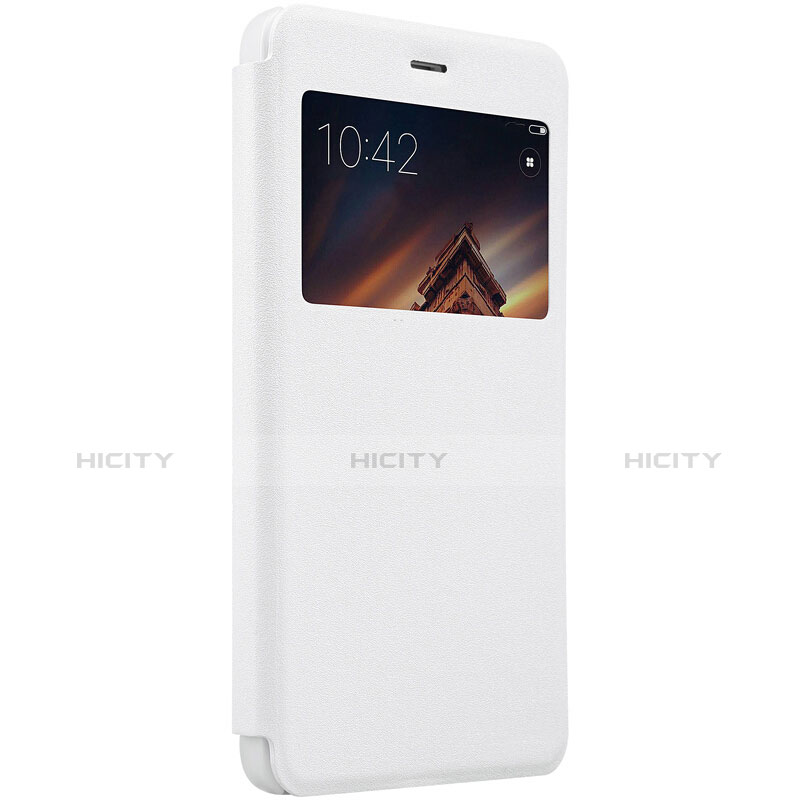 Coque Portefeuille Livre Cuir pour Xiaomi Redmi 4A Blanc Plus