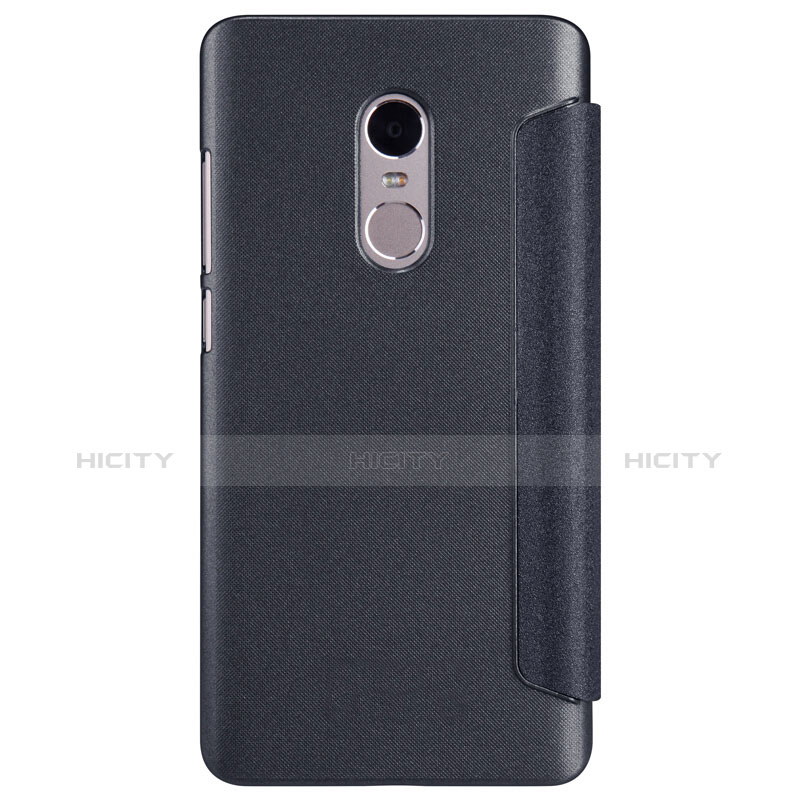 Coque Portefeuille Livre Cuir pour Xiaomi Redmi Note 4X High Edition Noir Plus