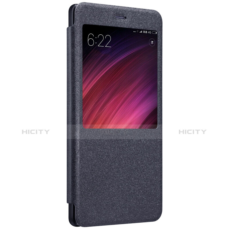 Coque Portefeuille Livre Cuir pour Xiaomi Redmi Note 4X Noir Plus