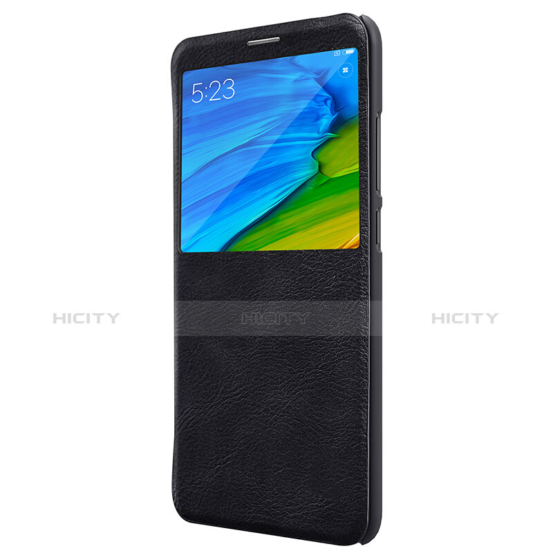 Coque Portefeuille Livre Cuir pour Xiaomi Redmi Note 5 Noir Plus