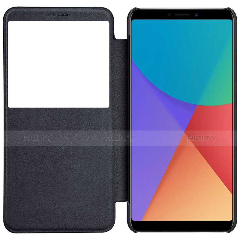 Coque Portefeuille Livre Cuir pour Xiaomi Redmi Note 5 Noir Plus