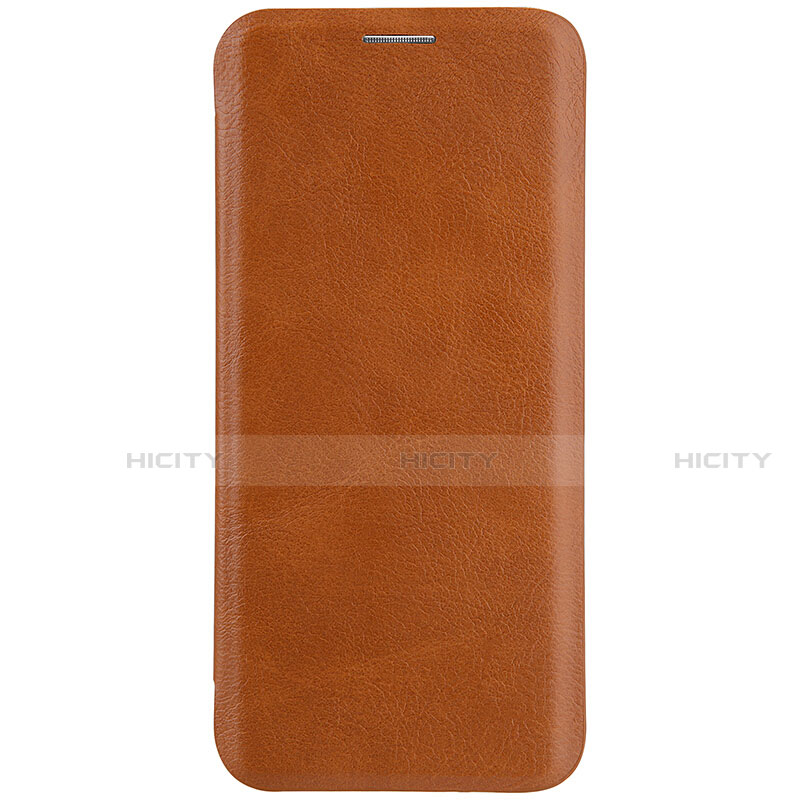 Coque Portefeuille Livre Cuir S01 pour Samsung Galaxy S8 Marron Plus