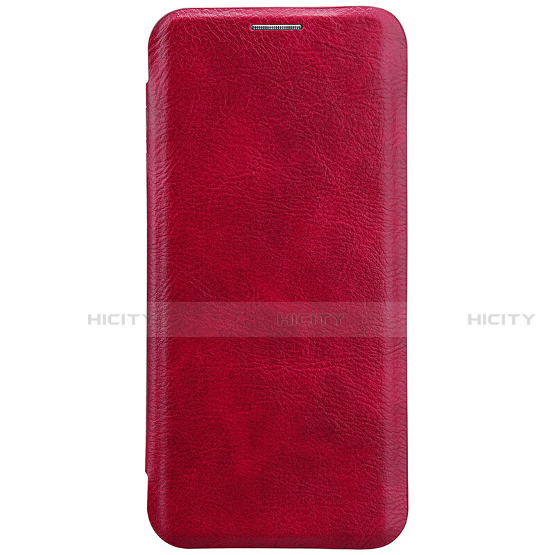 Coque Portefeuille Livre Cuir S01 pour Samsung Galaxy S8 Plus Rouge Plus