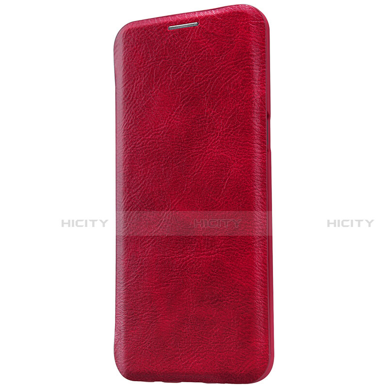 Coque Portefeuille Livre Cuir S01 pour Samsung Galaxy S8 Plus Rouge Plus