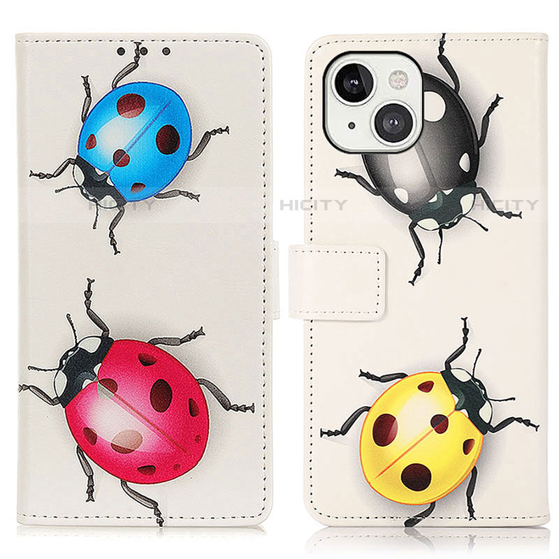 Coque Portefeuille Motif Fantaisie Livre Cuir Etui Clapet A07 pour Apple iPhone 13 Mini Colorful Plus