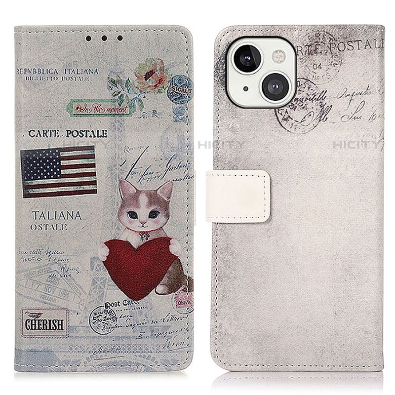 Coque Portefeuille Motif Fantaisie Livre Cuir Etui Clapet A07 pour Apple iPhone 14 Plus