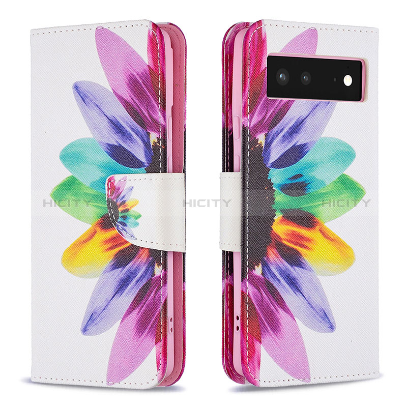 Coque Portefeuille Motif Fantaisie Livre Cuir Etui Clapet B01F pour Google Pixel 6 5G Plus