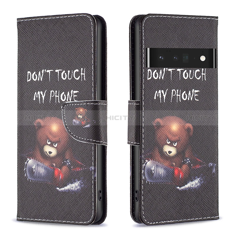 Coque Portefeuille Motif Fantaisie Livre Cuir Etui Clapet B01F pour Google Pixel 7 Pro 5G Plus