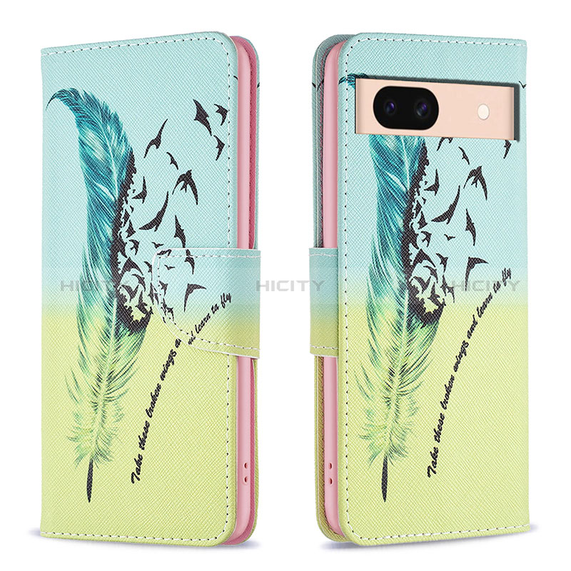 Coque Portefeuille Motif Fantaisie Livre Cuir Etui Clapet B01F pour Google Pixel 8a 5G Plus