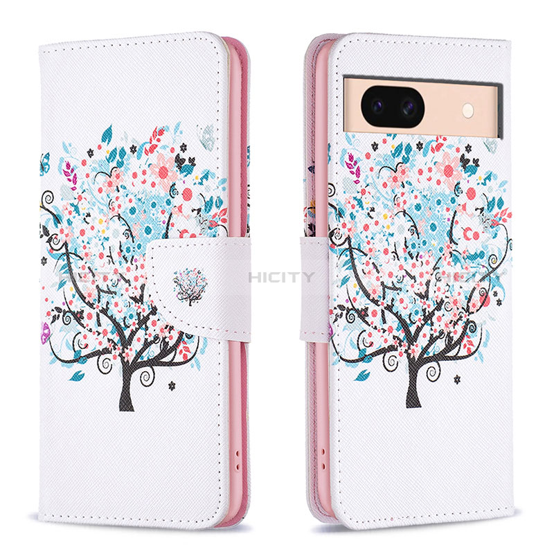 Coque Portefeuille Motif Fantaisie Livre Cuir Etui Clapet B01F pour Google Pixel 8a 5G Plus