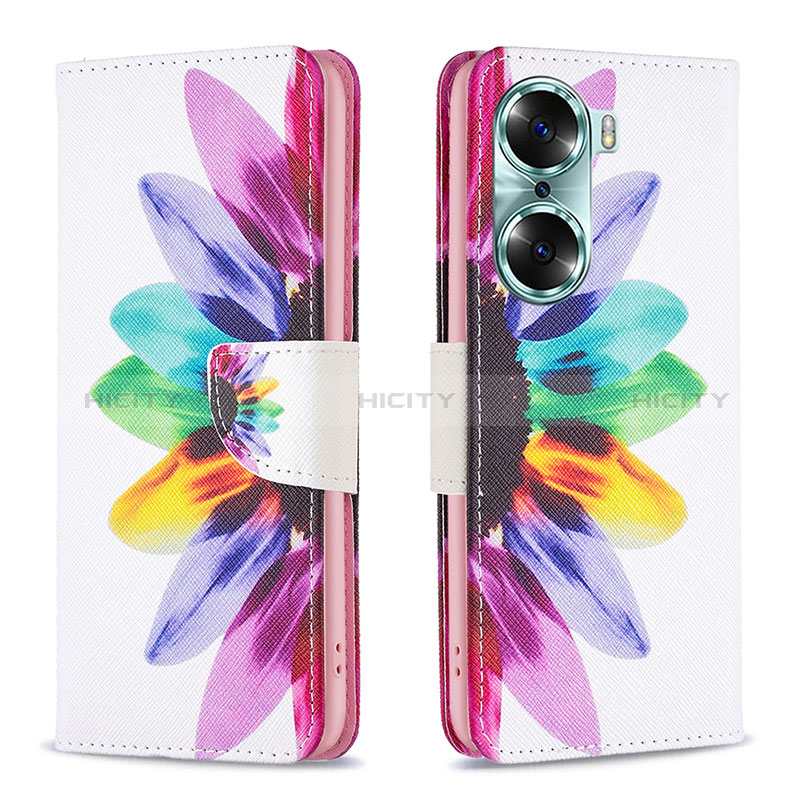 Coque Portefeuille Motif Fantaisie Livre Cuir Etui Clapet B01F pour Huawei Honor 60 Pro 5G Plus