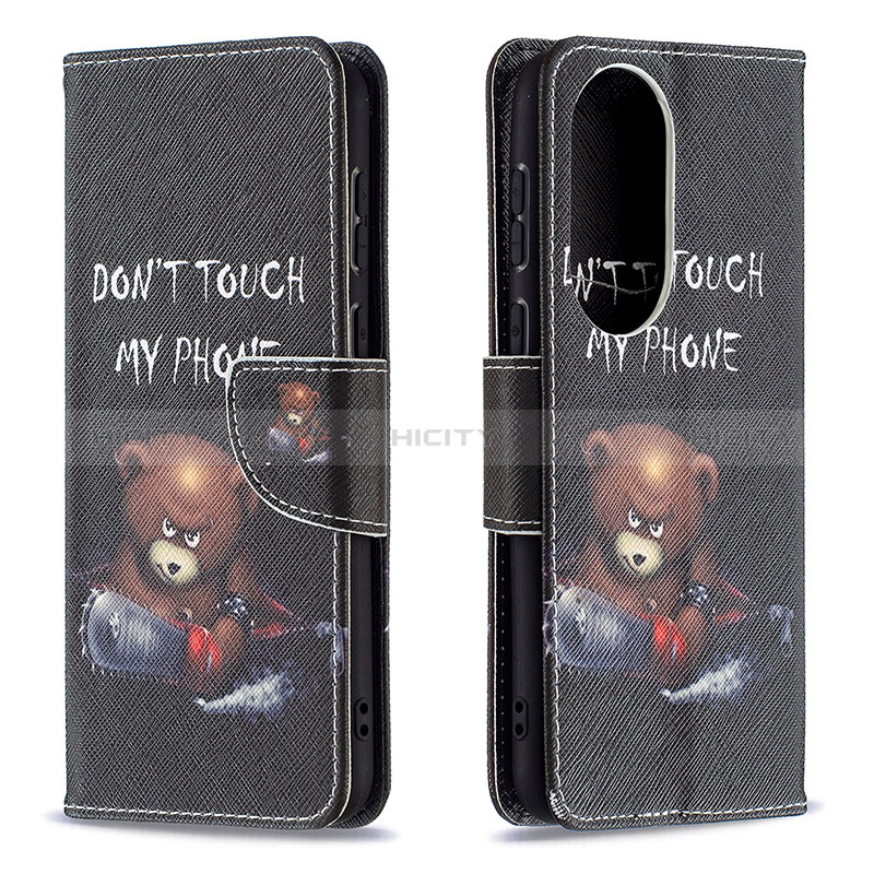 Coque Portefeuille Motif Fantaisie Livre Cuir Etui Clapet B01F pour Huawei P50 Pro Plus