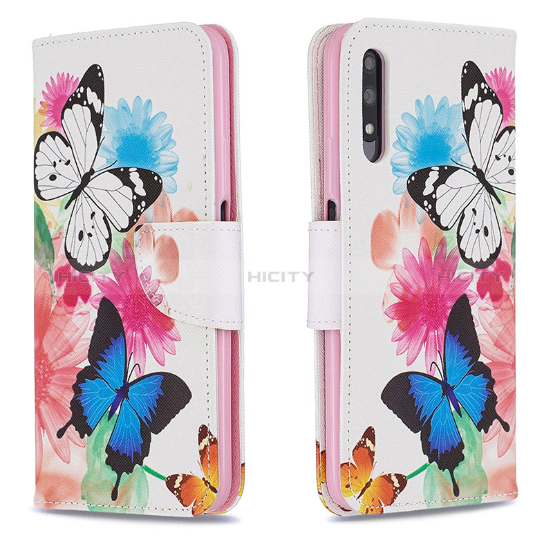 Coque Portefeuille Motif Fantaisie Livre Cuir Etui Clapet B01F pour Huawei Y9 Prime (2019) Colorful Plus