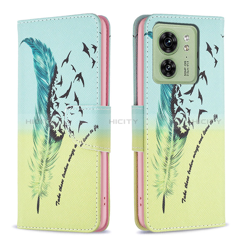 Coque Portefeuille Motif Fantaisie Livre Cuir Etui Clapet B01F pour Motorola Moto Edge (2023) 5G Plus