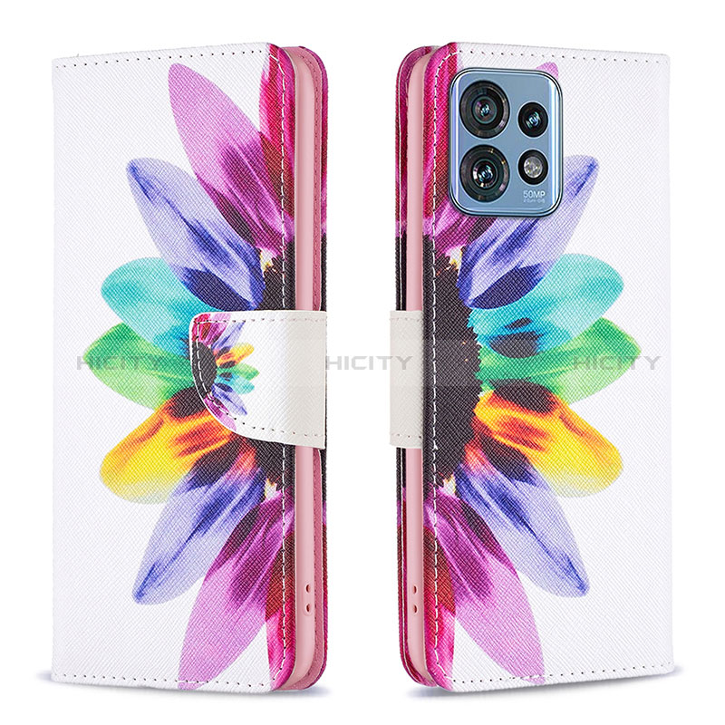 Coque Portefeuille Motif Fantaisie Livre Cuir Etui Clapet B01F pour Motorola Moto Edge 40 Pro 5G Mixte Plus