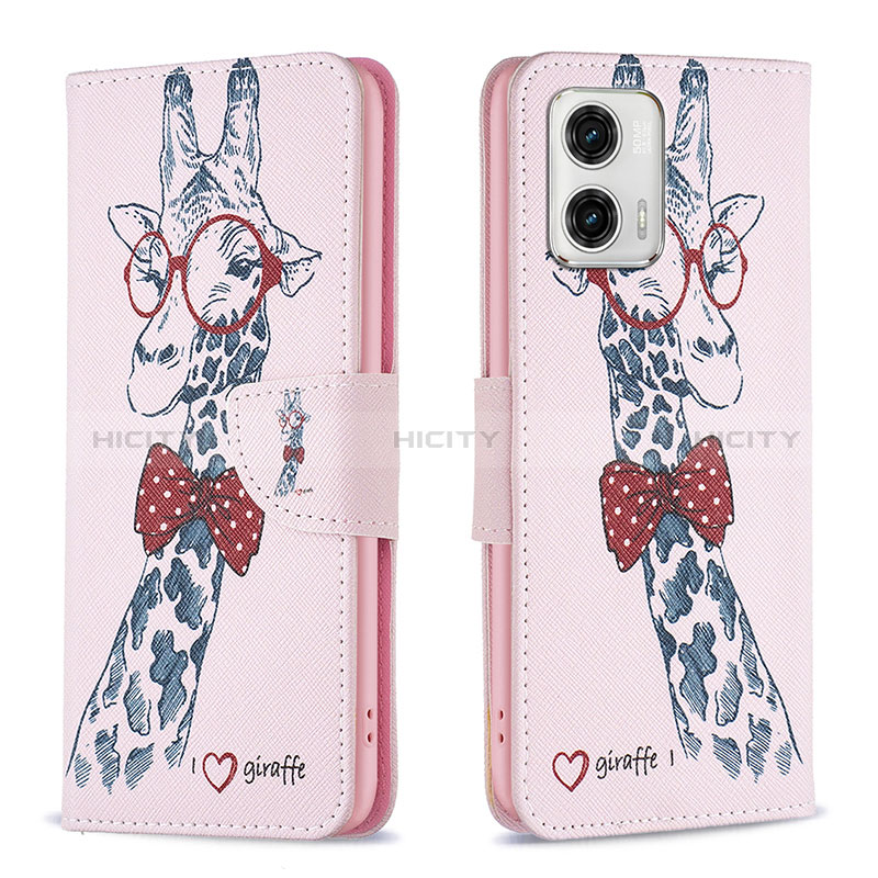 Coque Portefeuille Motif Fantaisie Livre Cuir Etui Clapet B01F pour Motorola Moto G73 5G Plus