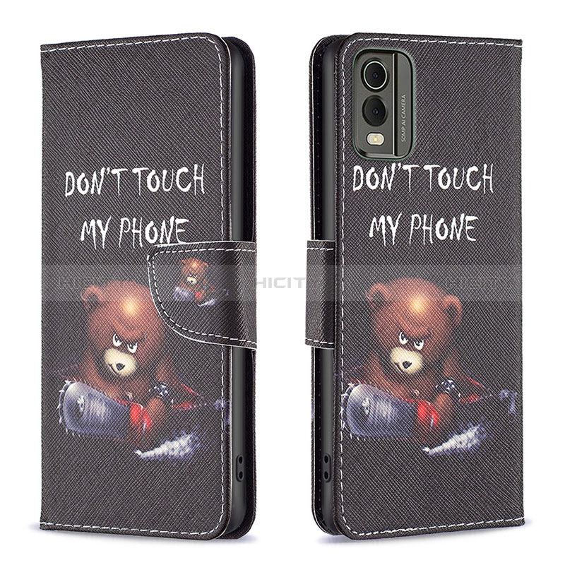 Coque Portefeuille Motif Fantaisie Livre Cuir Etui Clapet B01F pour Nokia C210 Plus