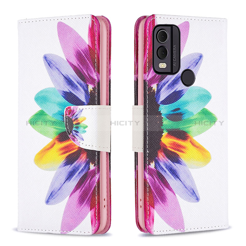 Coque Portefeuille Motif Fantaisie Livre Cuir Etui Clapet B01F pour Nokia C22 Mixte Plus