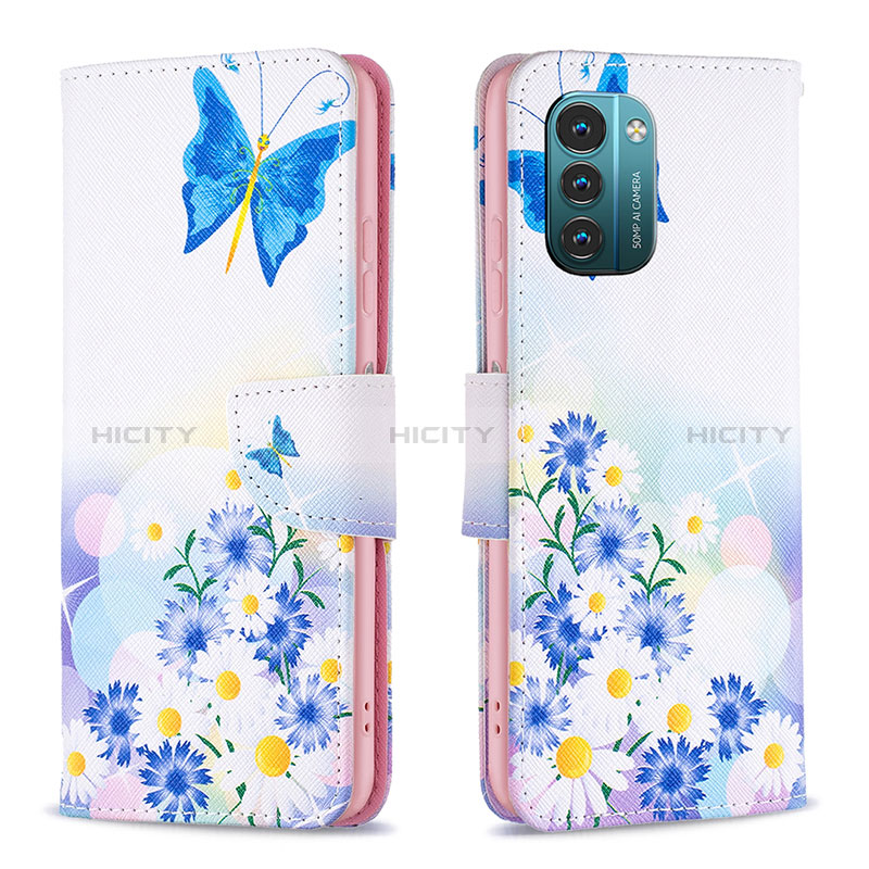 Coque Portefeuille Motif Fantaisie Livre Cuir Etui Clapet B01F pour Nokia G11 Plus