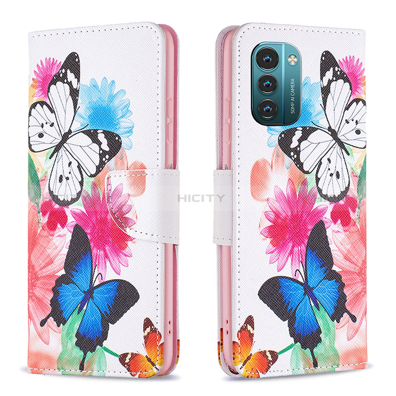 Coque Portefeuille Motif Fantaisie Livre Cuir Etui Clapet B01F pour Nokia G11 Plus