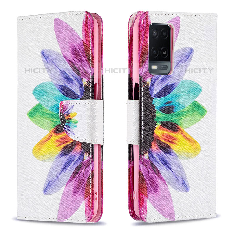 Coque Portefeuille Motif Fantaisie Livre Cuir Etui Clapet B01F pour Oppo A54 4G Mixte Plus