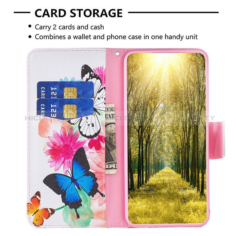 Coque Portefeuille Motif Fantaisie Livre Cuir Etui Clapet B01F pour Oppo A77 5G Plus