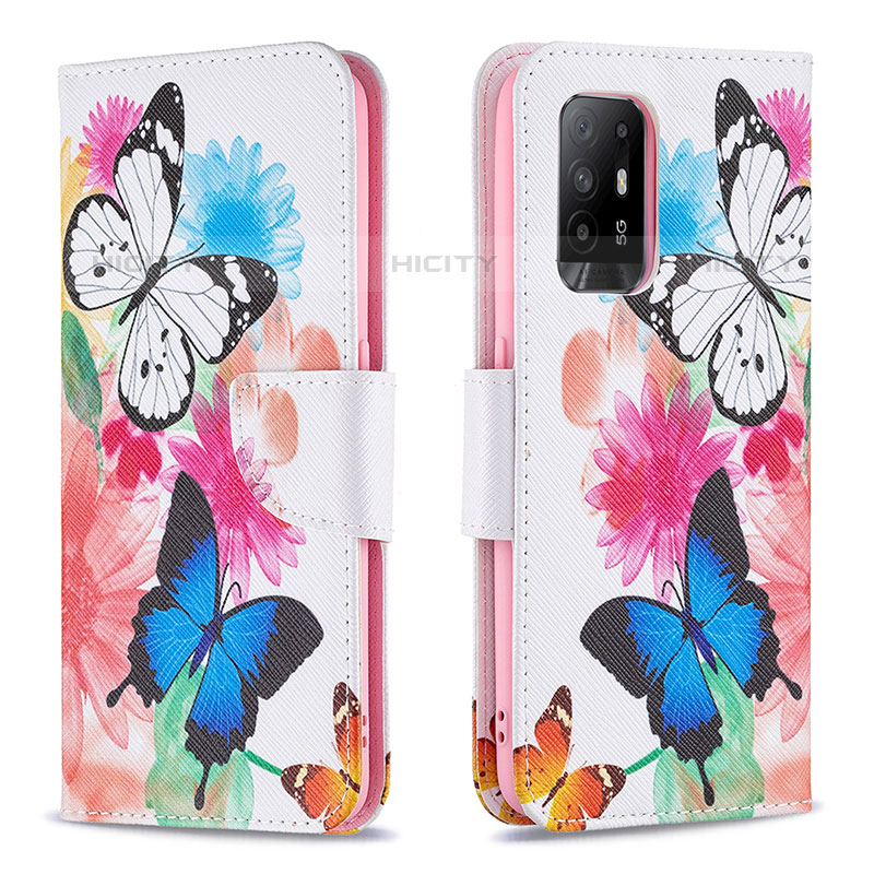 Coque Portefeuille Motif Fantaisie Livre Cuir Etui Clapet B01F pour Oppo A94 5G Plus