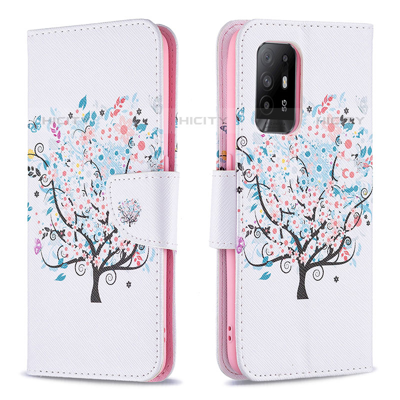 Coque Portefeuille Motif Fantaisie Livre Cuir Etui Clapet B01F pour Oppo A94 5G Plus