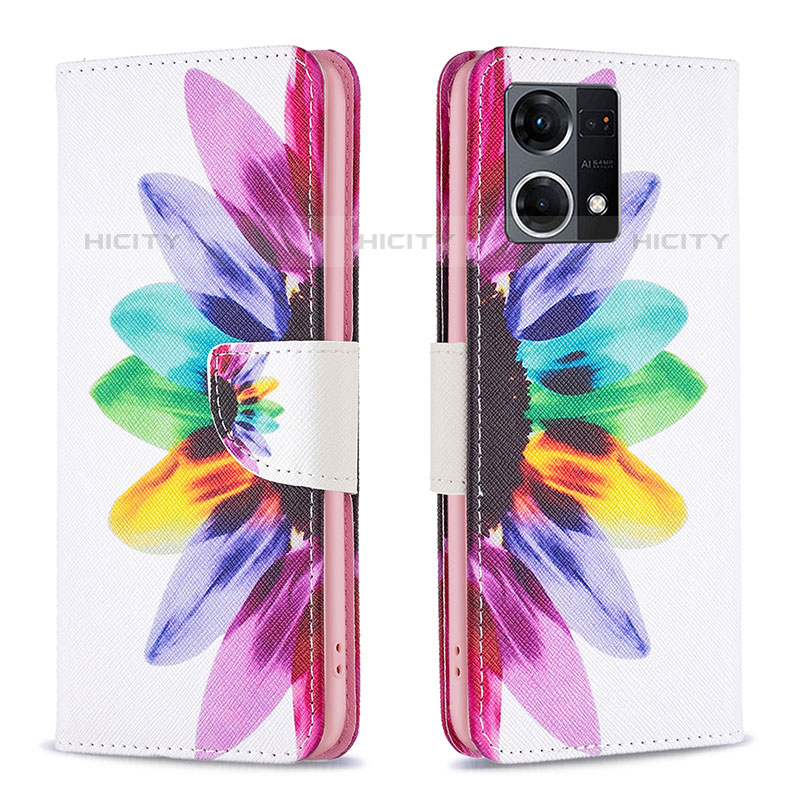 Coque Portefeuille Motif Fantaisie Livre Cuir Etui Clapet B01F pour Oppo F21 Pro 4G Mixte Plus