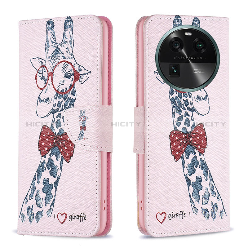 Coque Portefeuille Motif Fantaisie Livre Cuir Etui Clapet B01F pour Oppo Find X6 5G Plus