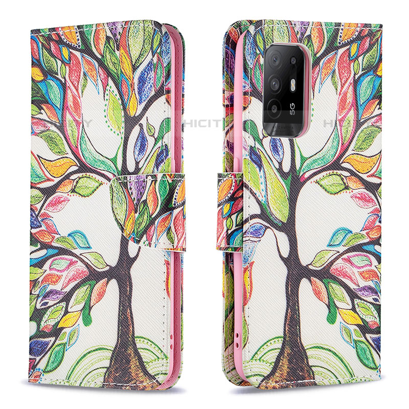 Coque Portefeuille Motif Fantaisie Livre Cuir Etui Clapet B01F pour Oppo Reno5 Z 5G Plus