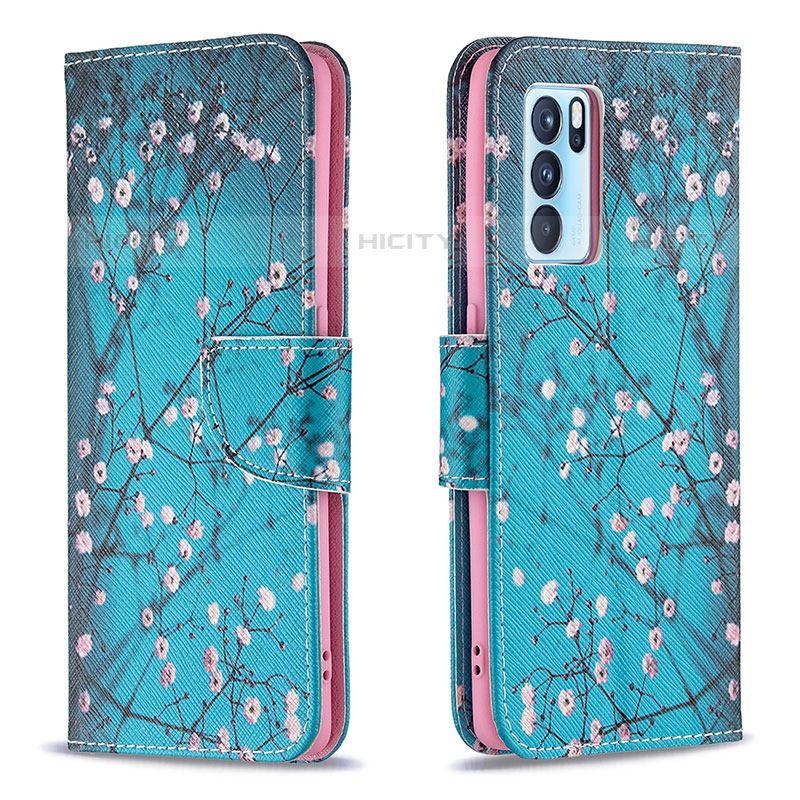 Coque Portefeuille Motif Fantaisie Livre Cuir Etui Clapet B01F pour Oppo Reno6 Pro 5G India Plus