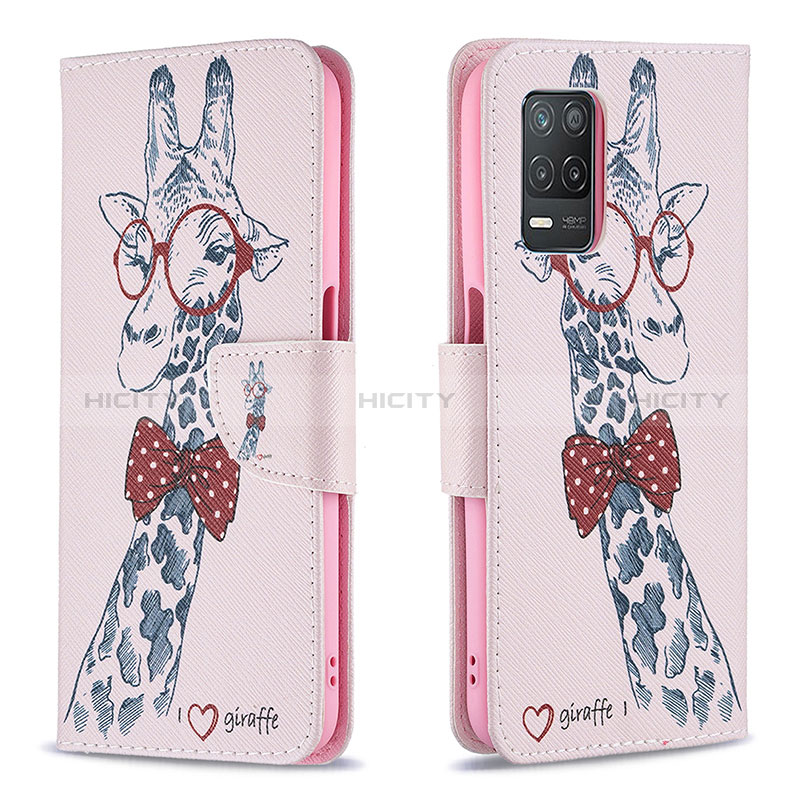 Coque Portefeuille Motif Fantaisie Livre Cuir Etui Clapet B01F pour Realme 8 5G Plus